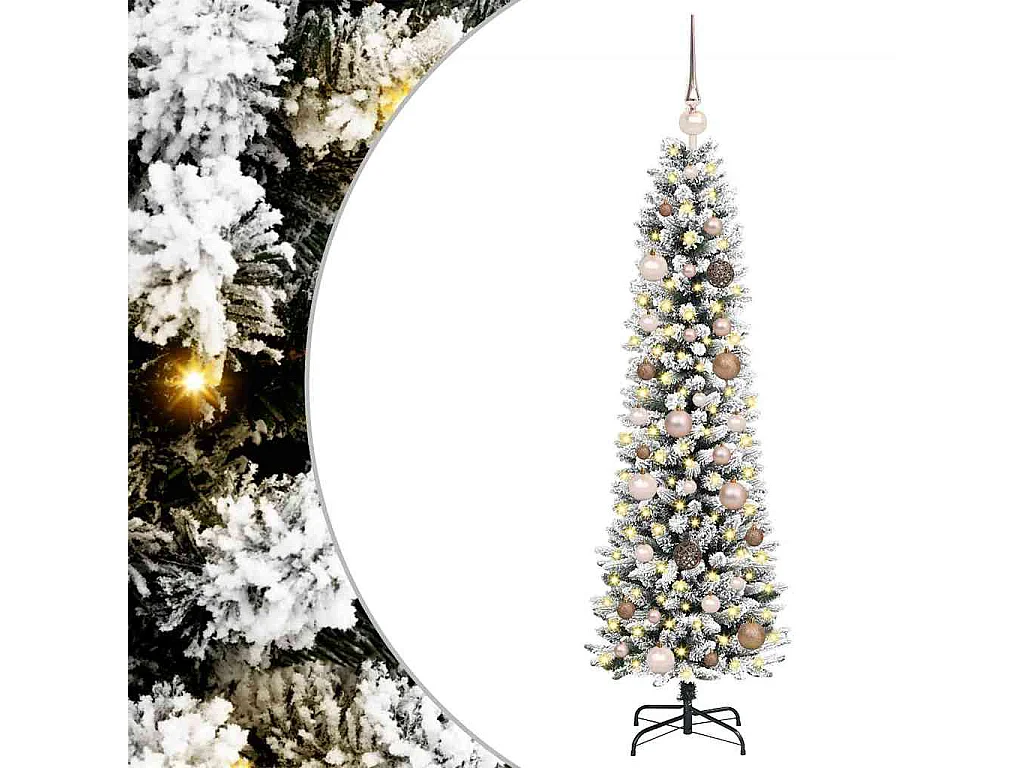 Albero di Natale artificiale Bianco 150 cm PVC, metallo e plastica