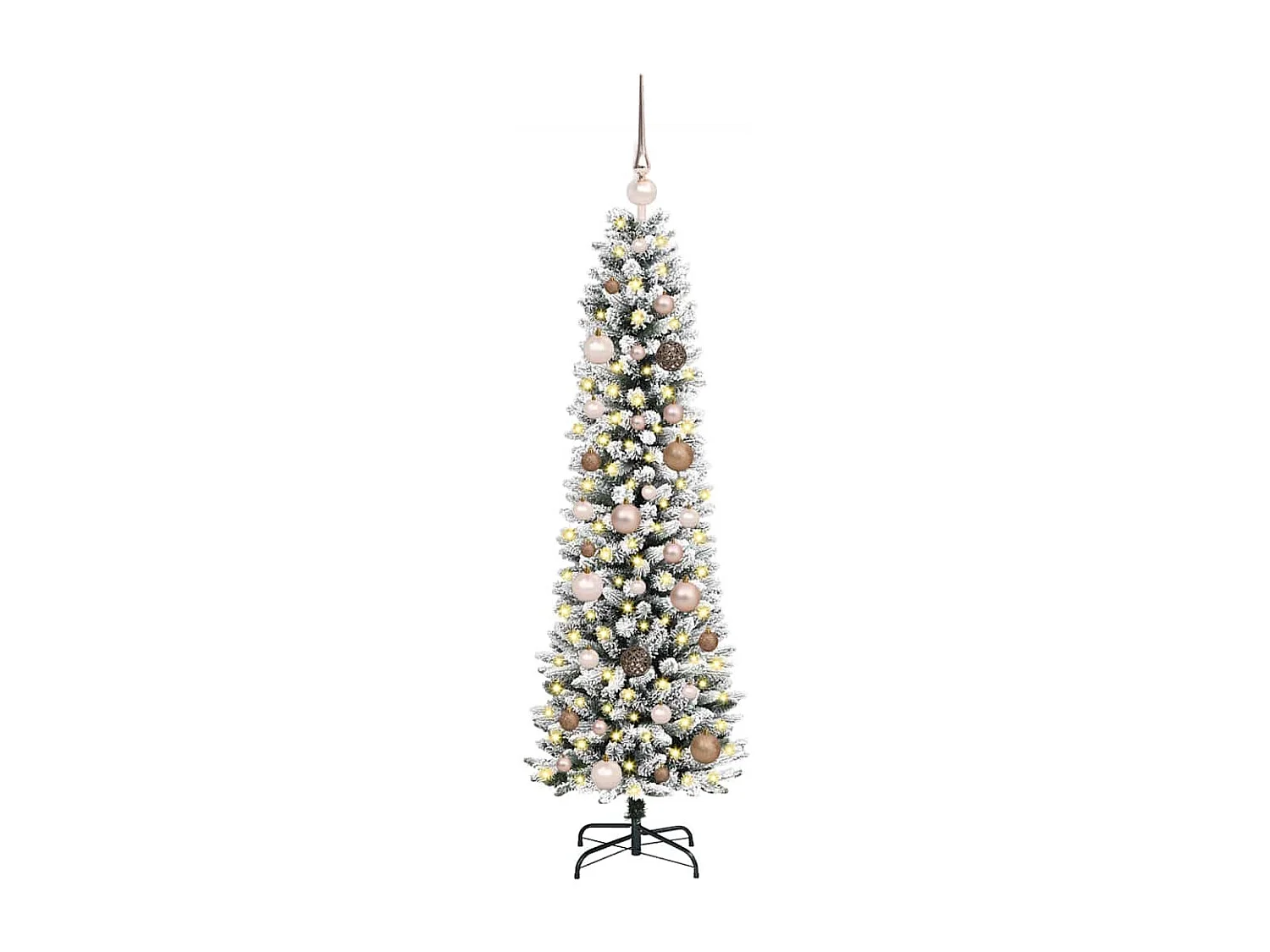 Albero di Natale artificiale Bianco 150 cm PVC, metallo e plastica