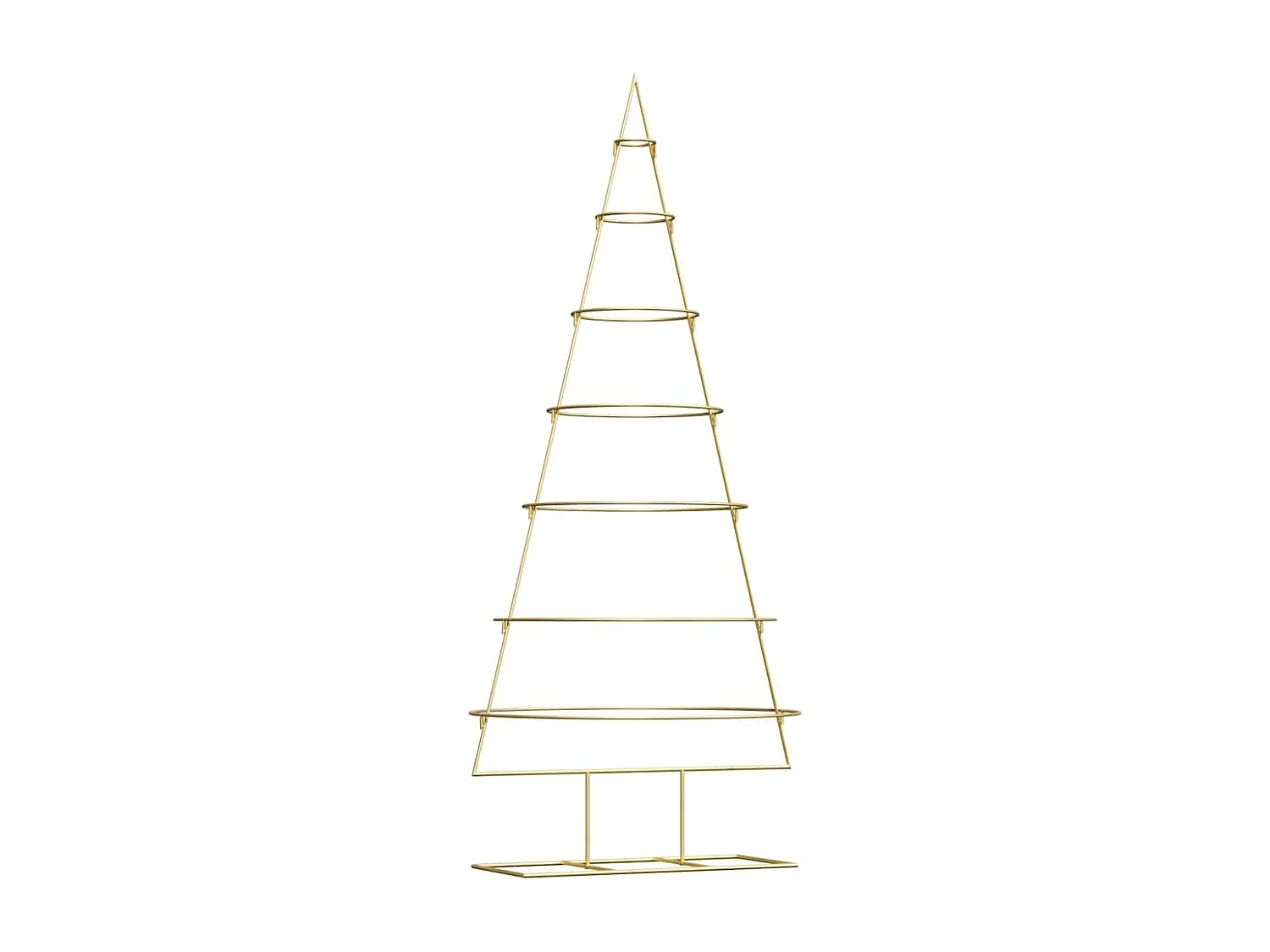 Weihnachtsbaum aus goldenem Metall, 180 cm, pulverbeschichteter Stahl