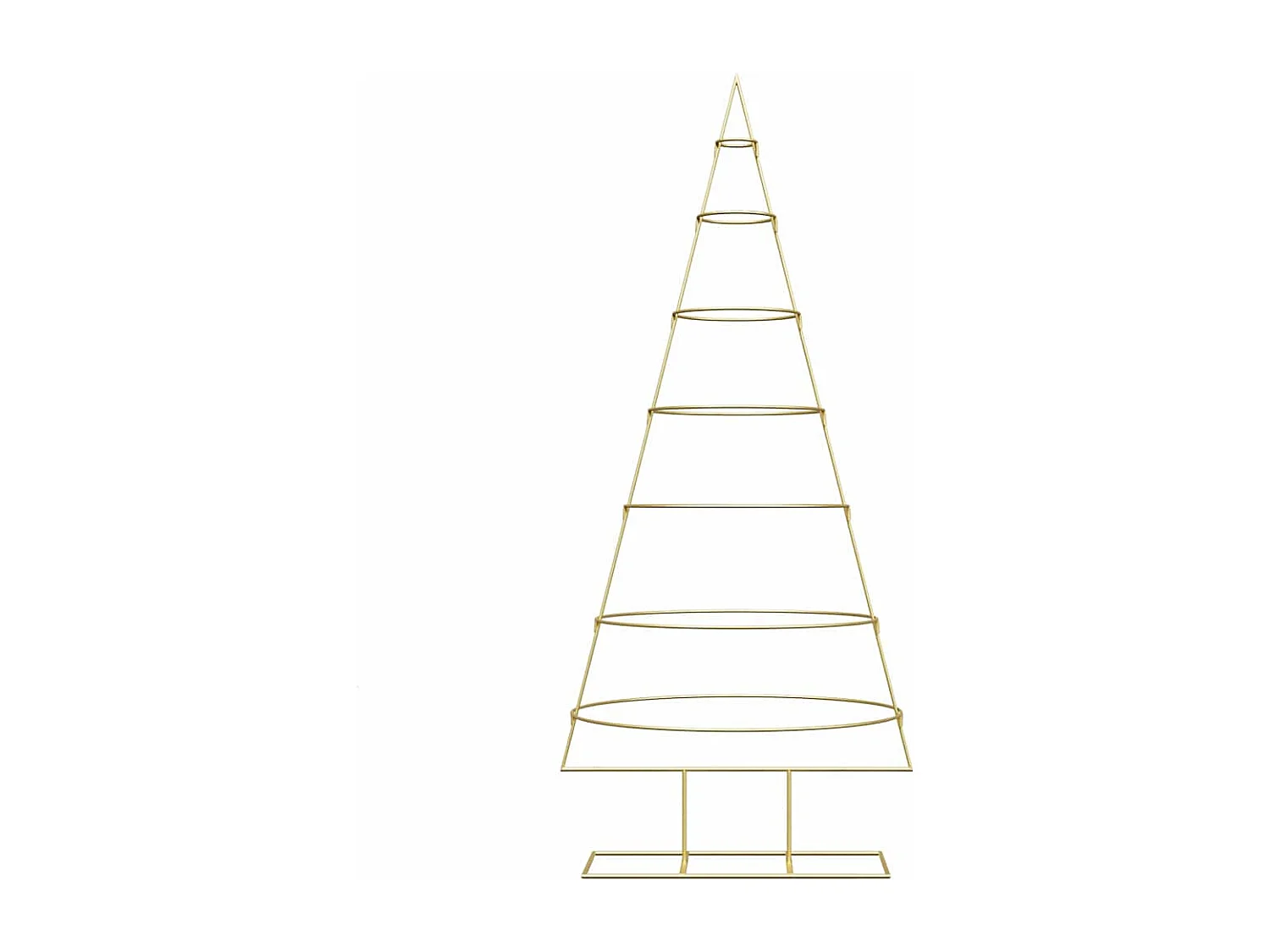 Weihnachtsbaum aus goldenem Metall, 180 cm, pulverbeschichteter Stahl