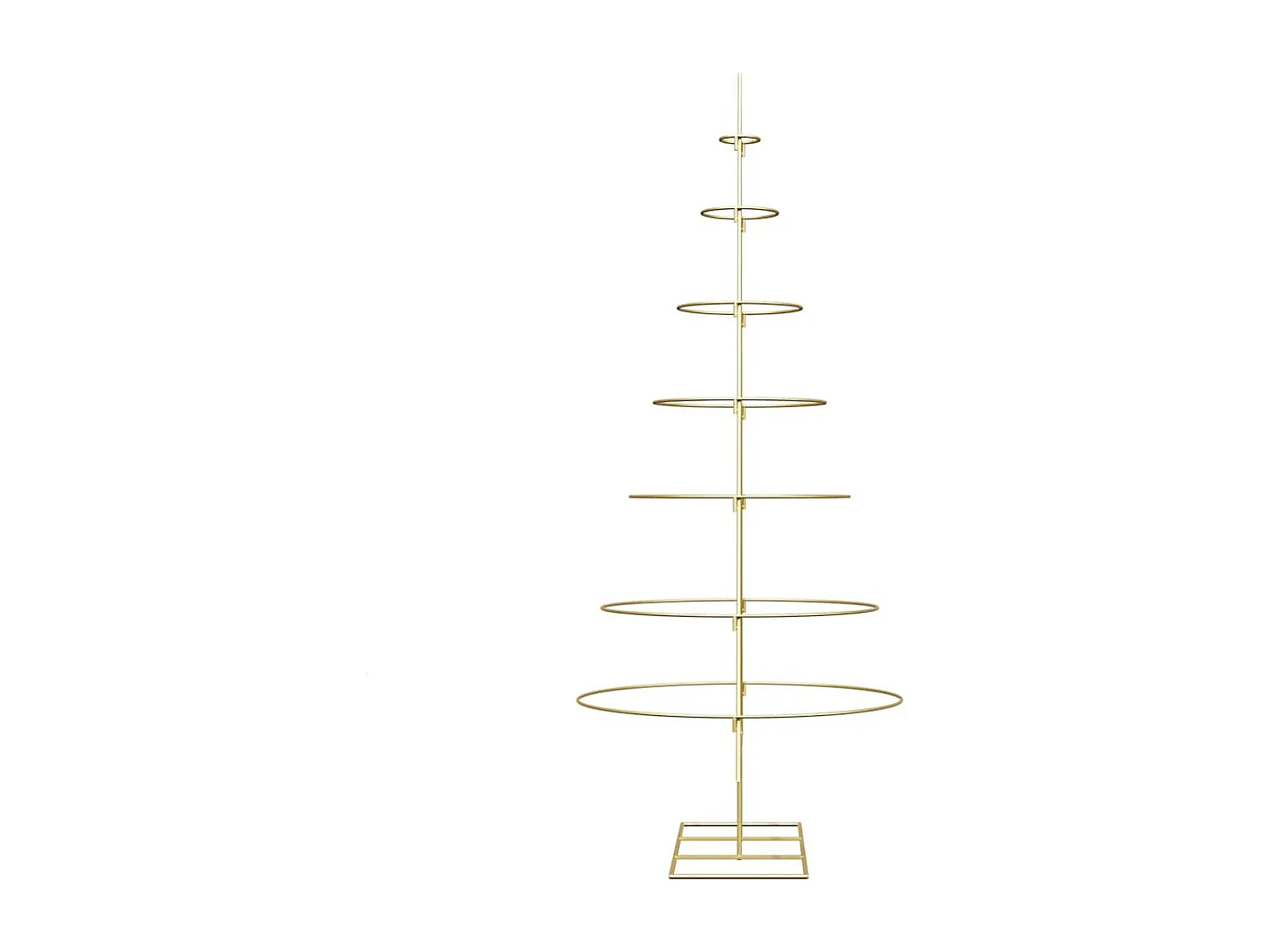Gouden metalen kerstboom 180 cm gepoedercoat staal