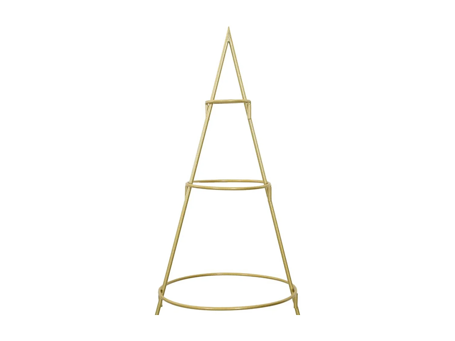 Gouden metalen kerstboom 180 cm gepoedercoat staal