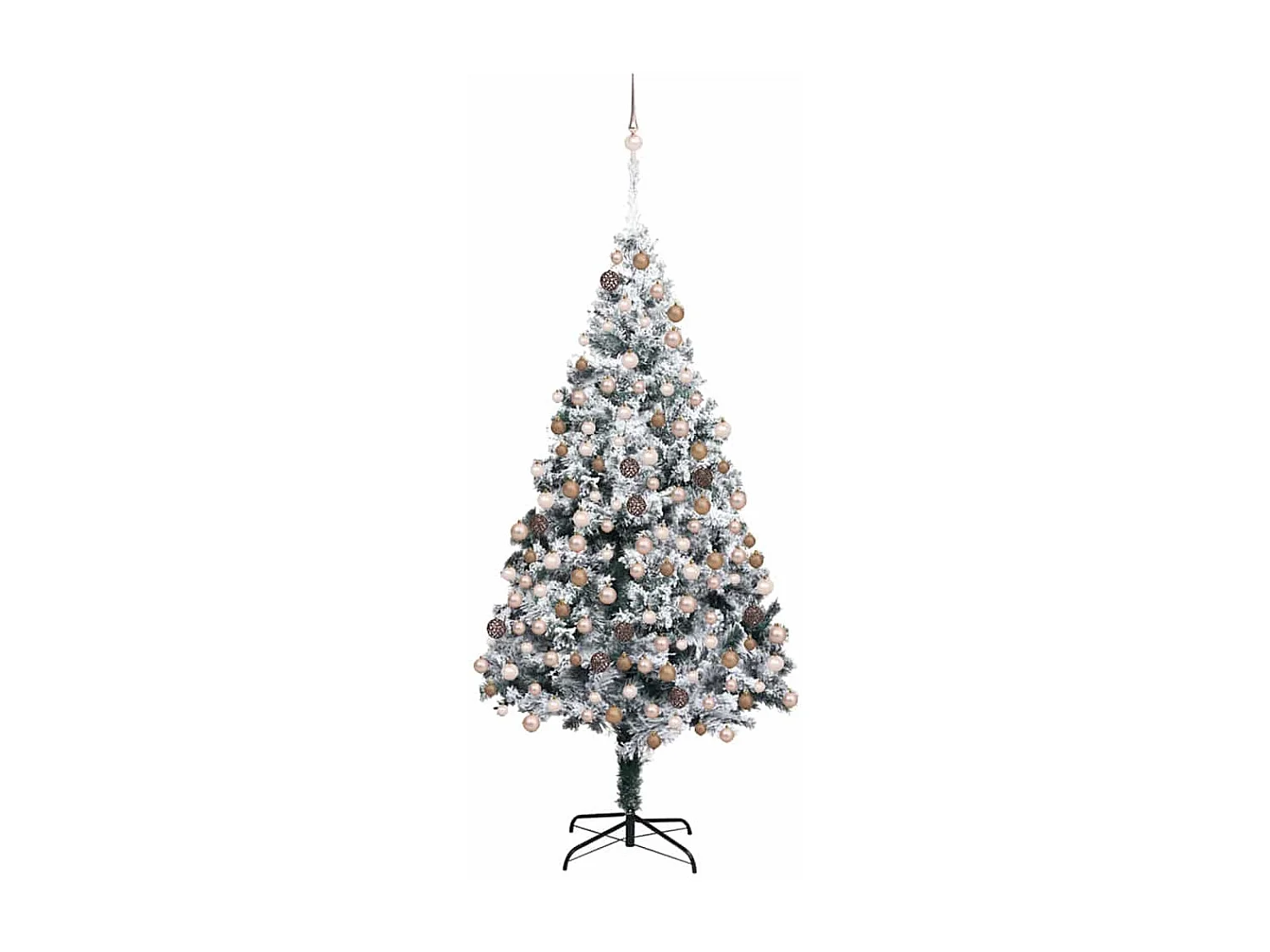 Künstlicher Weihnachtsbaum Grün 180 cm PVC, Stahl und Kunststoff