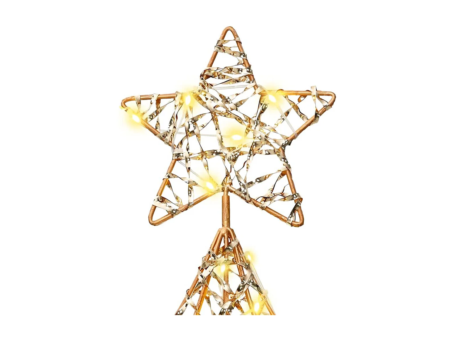 Sapin de Noël avec 120 LED Blanc chaud 120 cm PET