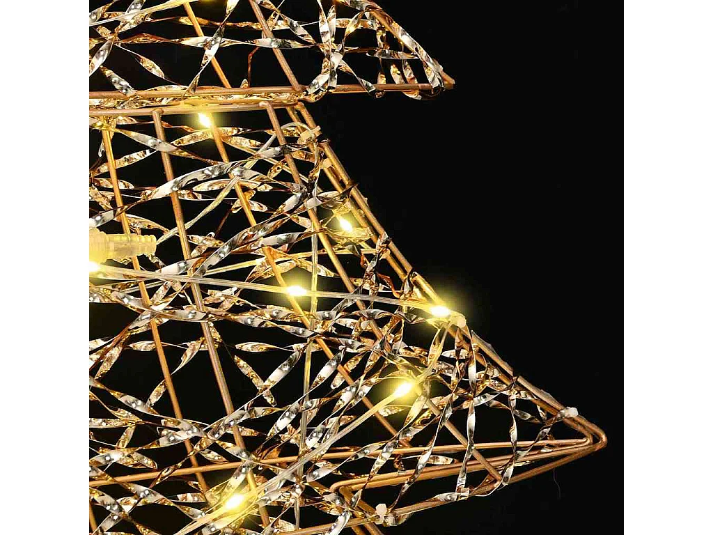 Sapin de Noël avec 120 LED Blanc chaud 120 cm PET