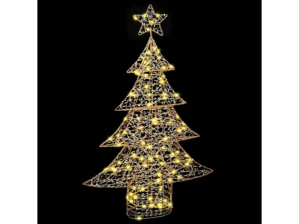 Sapin de Noël avec 120 LED Blanc chaud 120 cm PET