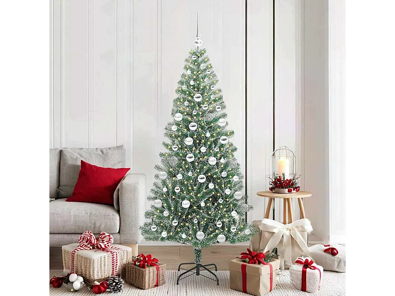 Künstlicher Weihnachtsbaum mit Schneeflocke und LED-Licht