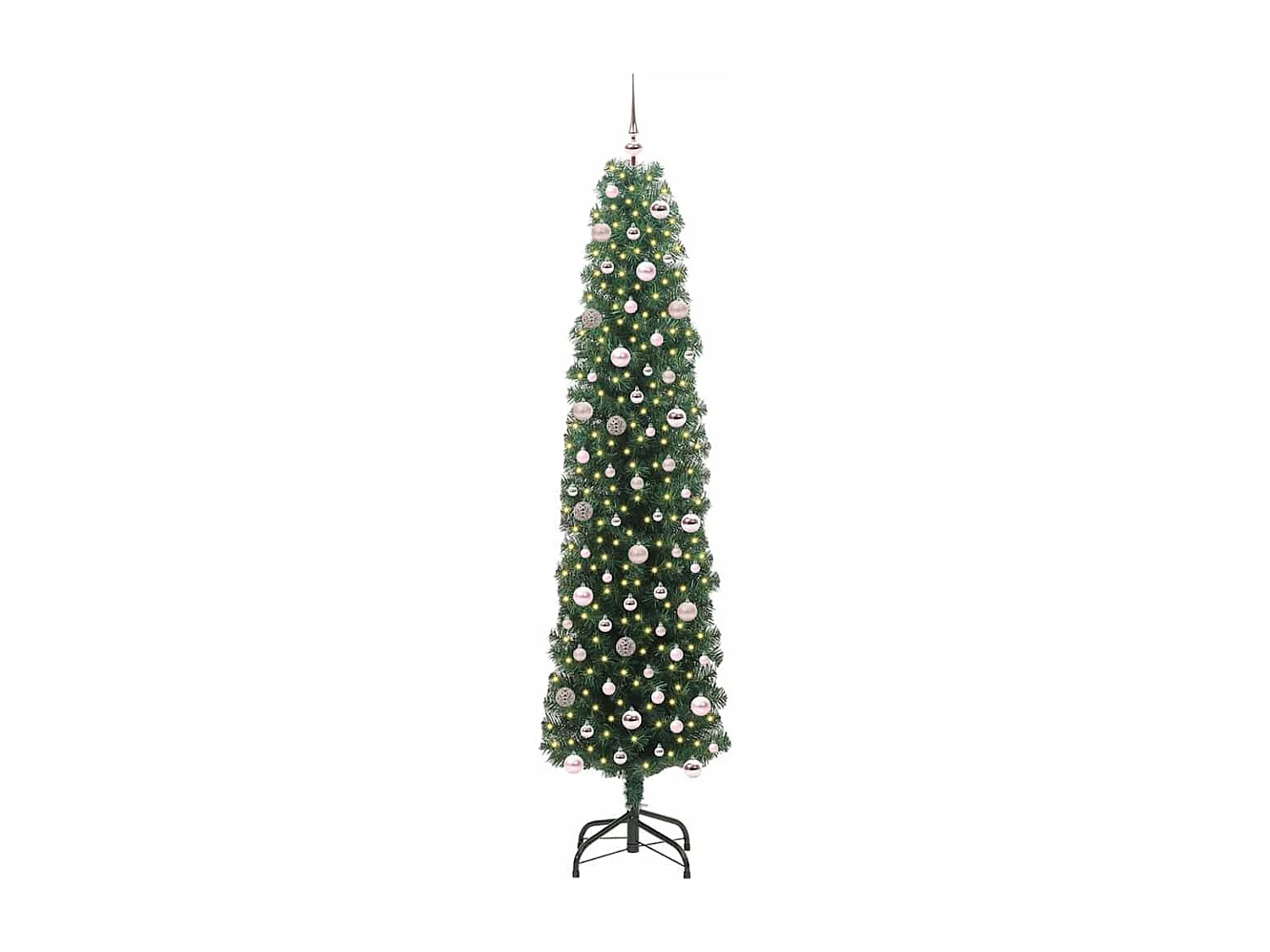 Sapin de Noël artificiel Vert 240 cm PVC et acier et plastique