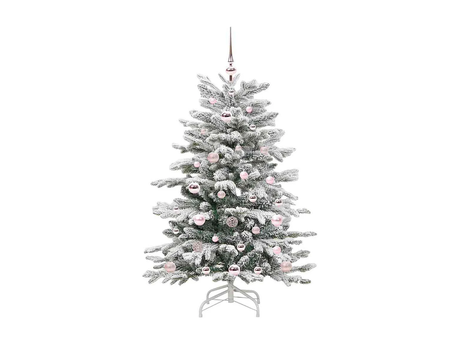 Künstlicher Weihnachtsbaum mit klappbaren Zweigen Weiß 120 cm