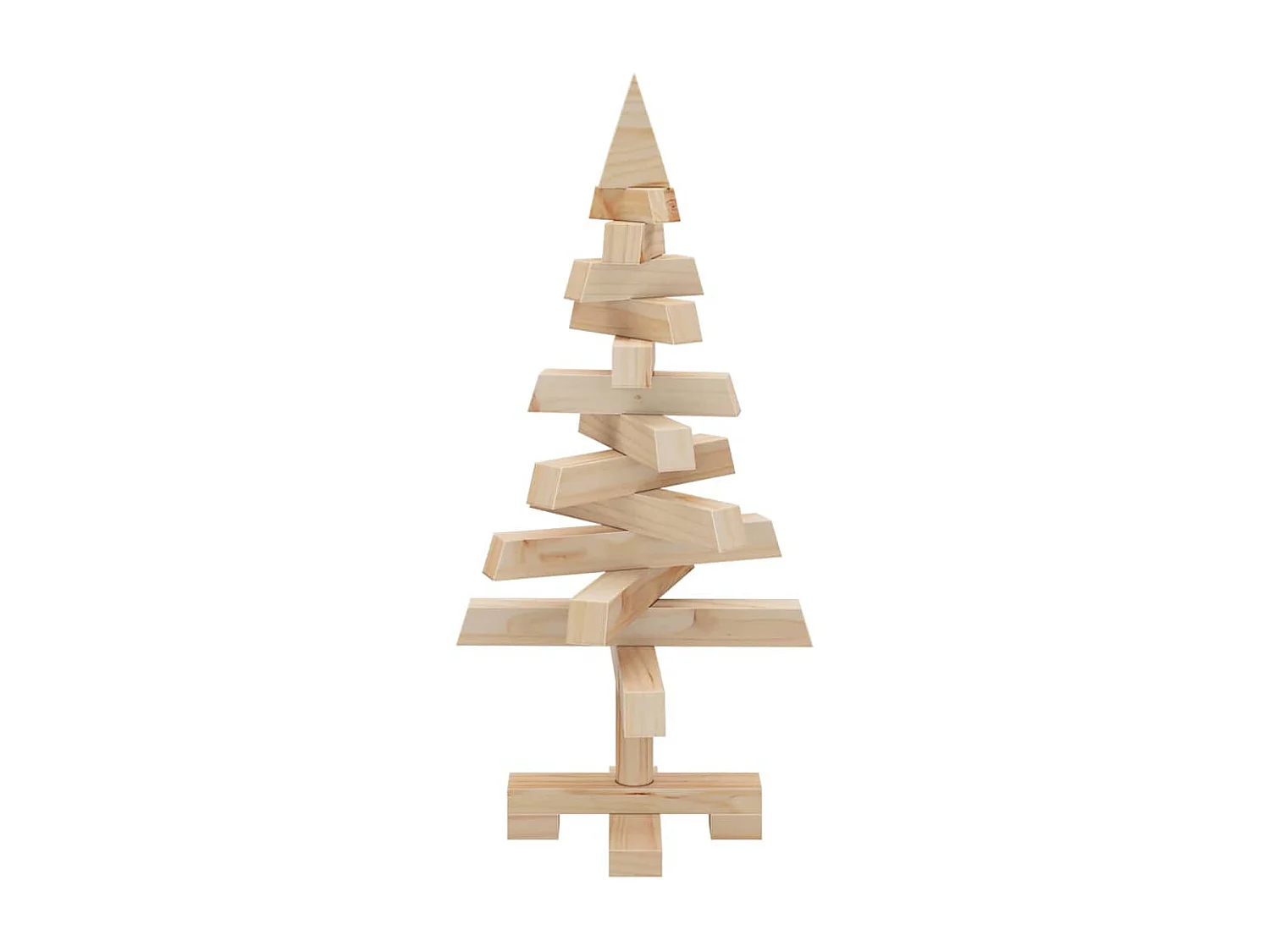 Arbres de Noël avec support Naturel 60 cm Bois massif en pin