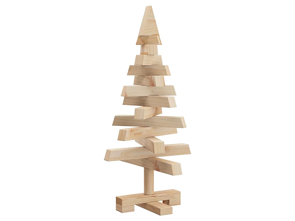 Weihnachtsbäume mit Ständer Natur 60 cm Massivholz Kiefer