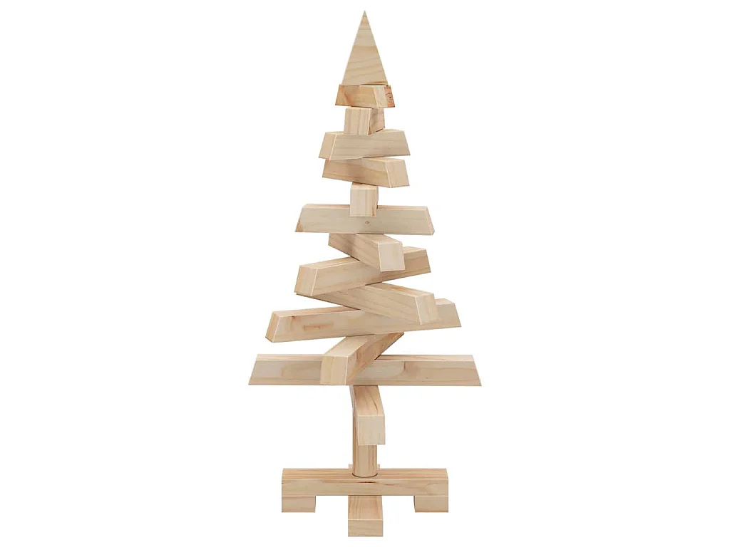 Weihnachtsbäume mit Ständer Natur 60 cm Massivholz Kiefer
