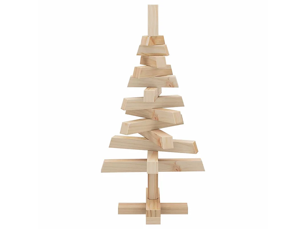 Weihnachtsbäume mit Ständer Natur 60 cm Massivholz Kiefer
