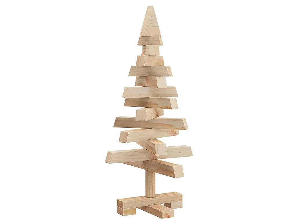 Weihnachtsbäume mit Ständer Natur 60 cm Massivholz Kiefer