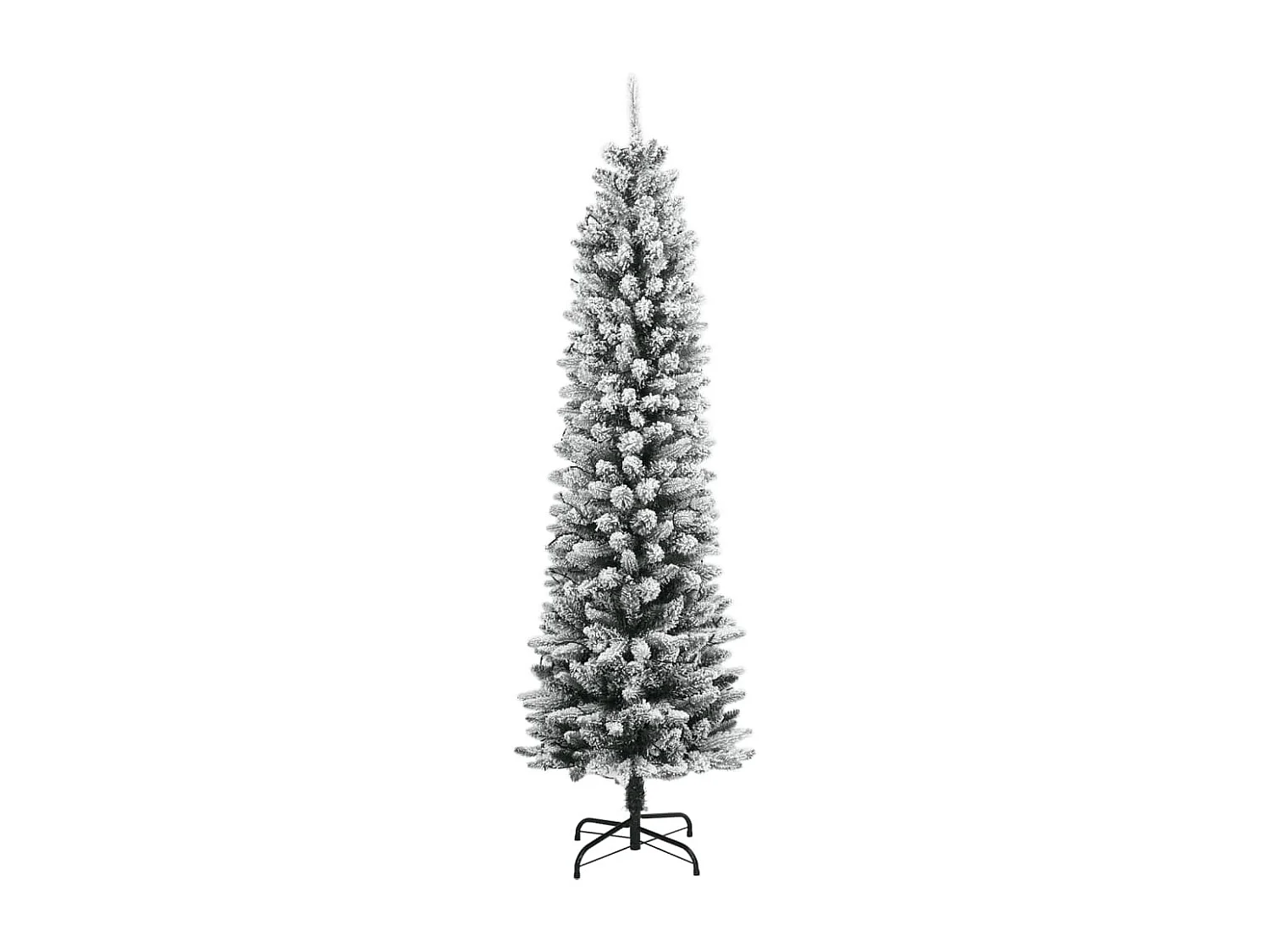 Albero di Natale artificiale con 300 LED e neve a fiocchi 240 cm
