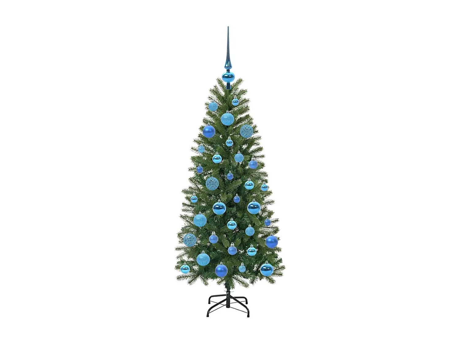 Kunstkerstboom met 150 LED's Groen 120 cm PE en PVC