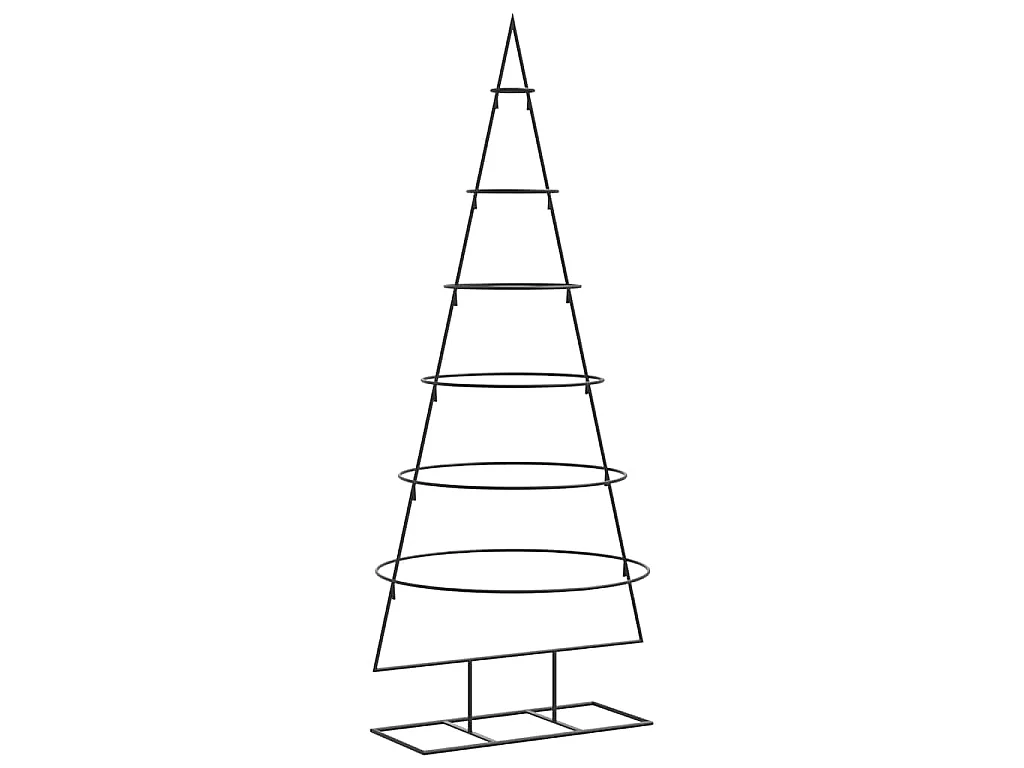 Arbre de Noël en métal pour décoration noir 150 cm