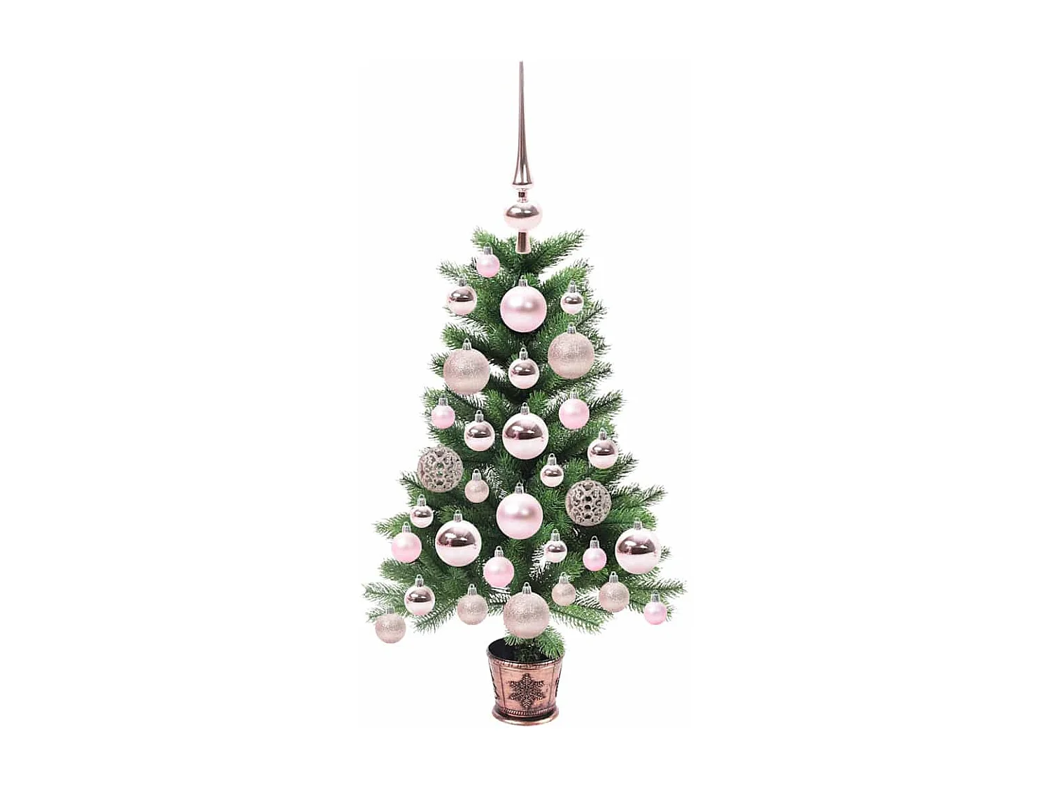 Weihnachtsbaum mit 150 LEDs mit Ständer Grün 65 cm PE