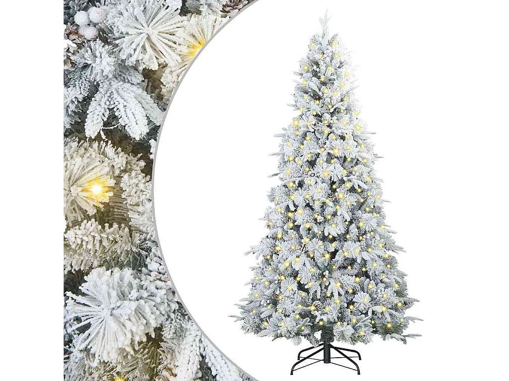 Künstlicher Weihnachtsbaum mit klappbaren Zweigen Grün 180 cm