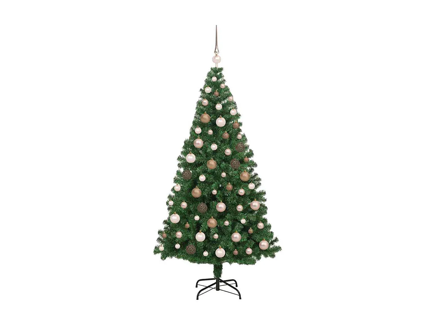 Künstlicher Weihnachtsbaum Grün 180 cm PVC, Stahl und Kunststoff
