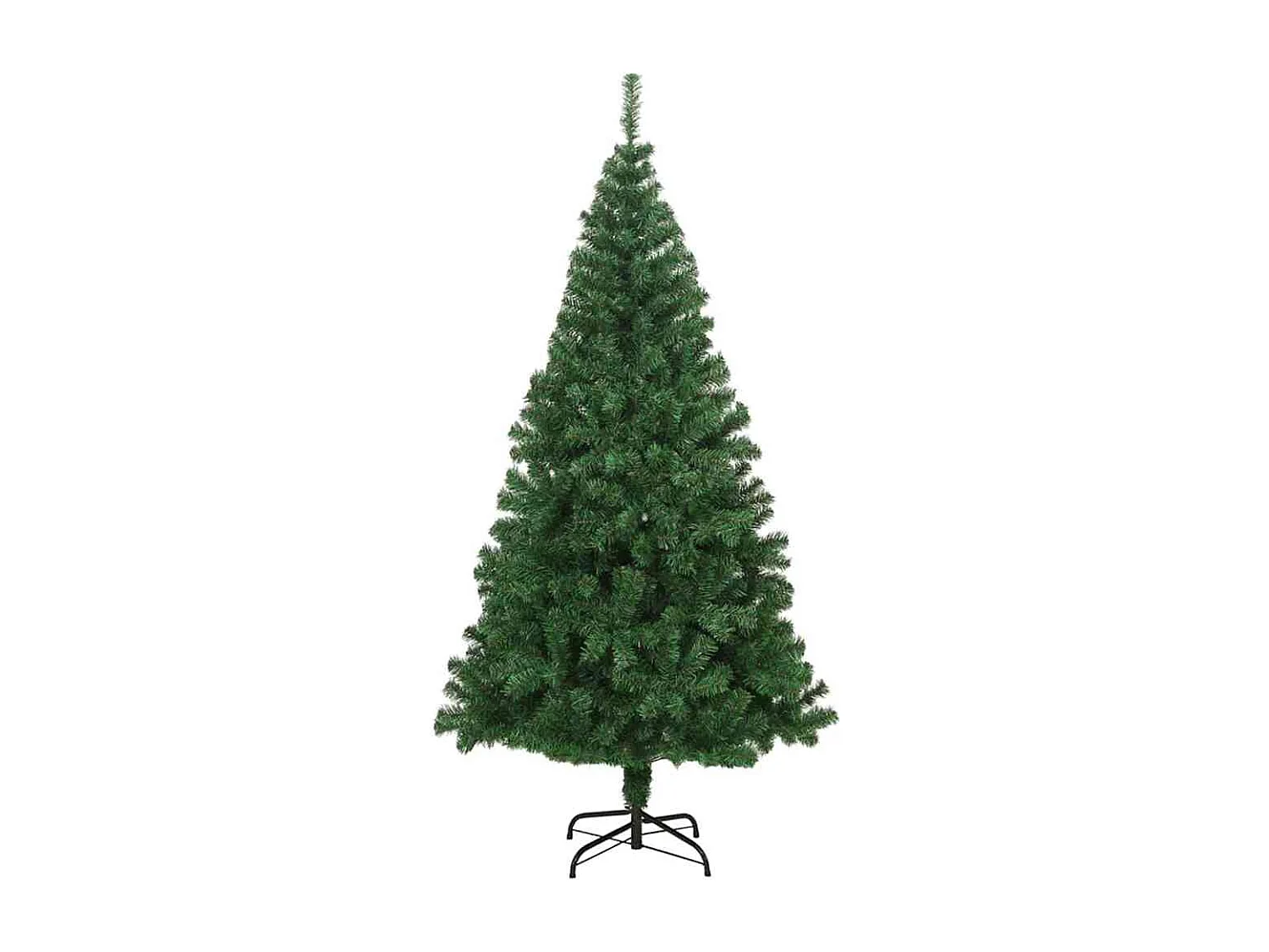 Künstlicher Weihnachtsbaum Grün 180 cm PVC, Stahl und Kunststoff