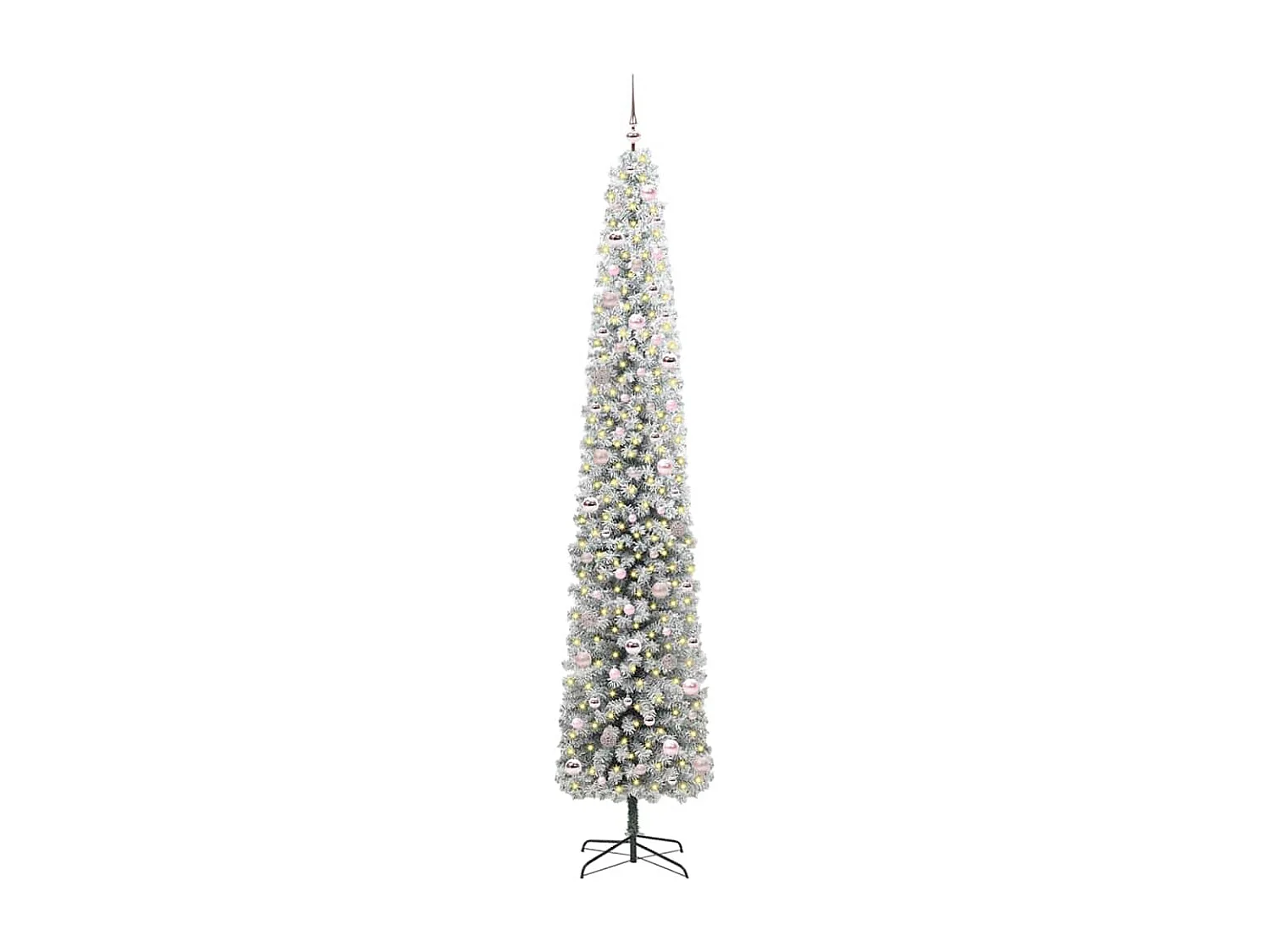 Albero di Natale artificiale Verde 270 cm PVC e acciaio e plastica