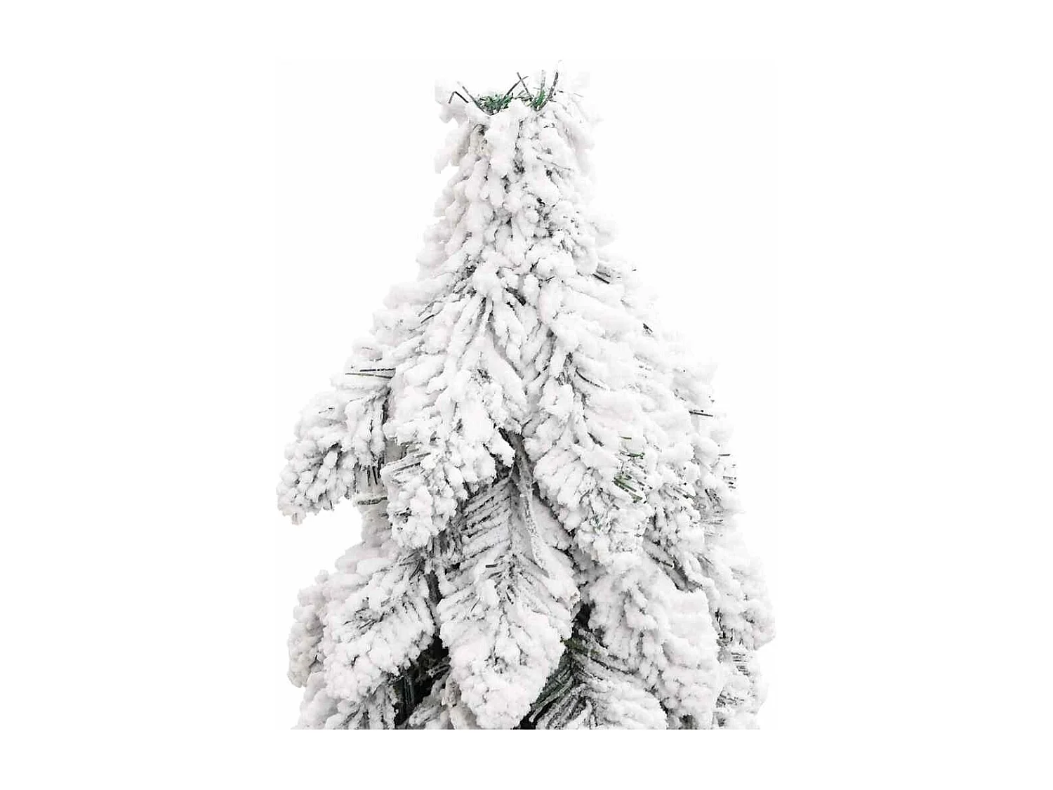 Sapin de Noël artificiel pré-éclairé avec 80 LED/neige floquée