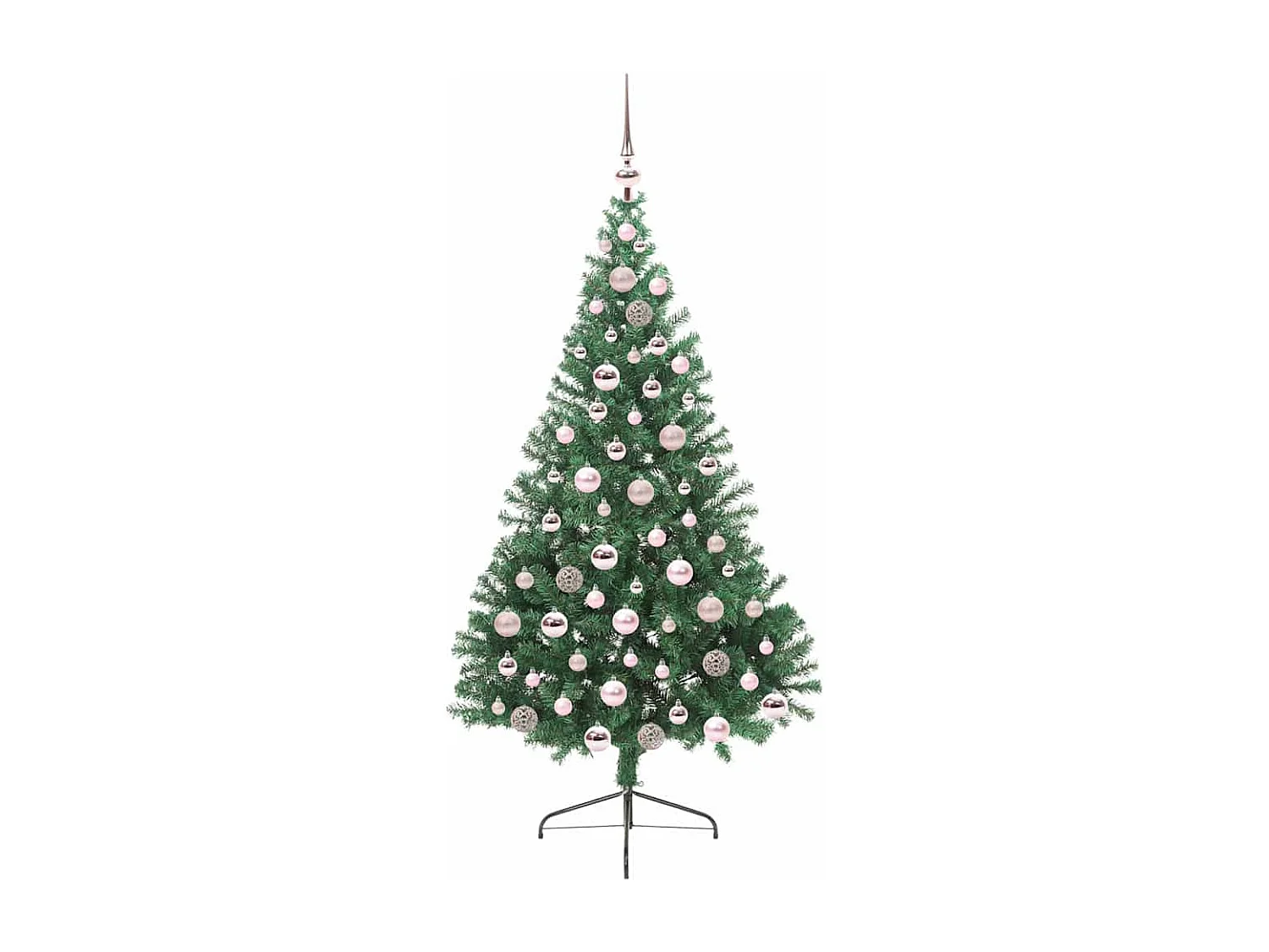 Sapin de Noël artificiel pré-éclairé Vert 180 cm PVC