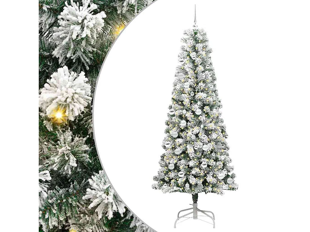 Künstlicher Weihnachtsbaum mit klappbaren Zweigen 210 cm