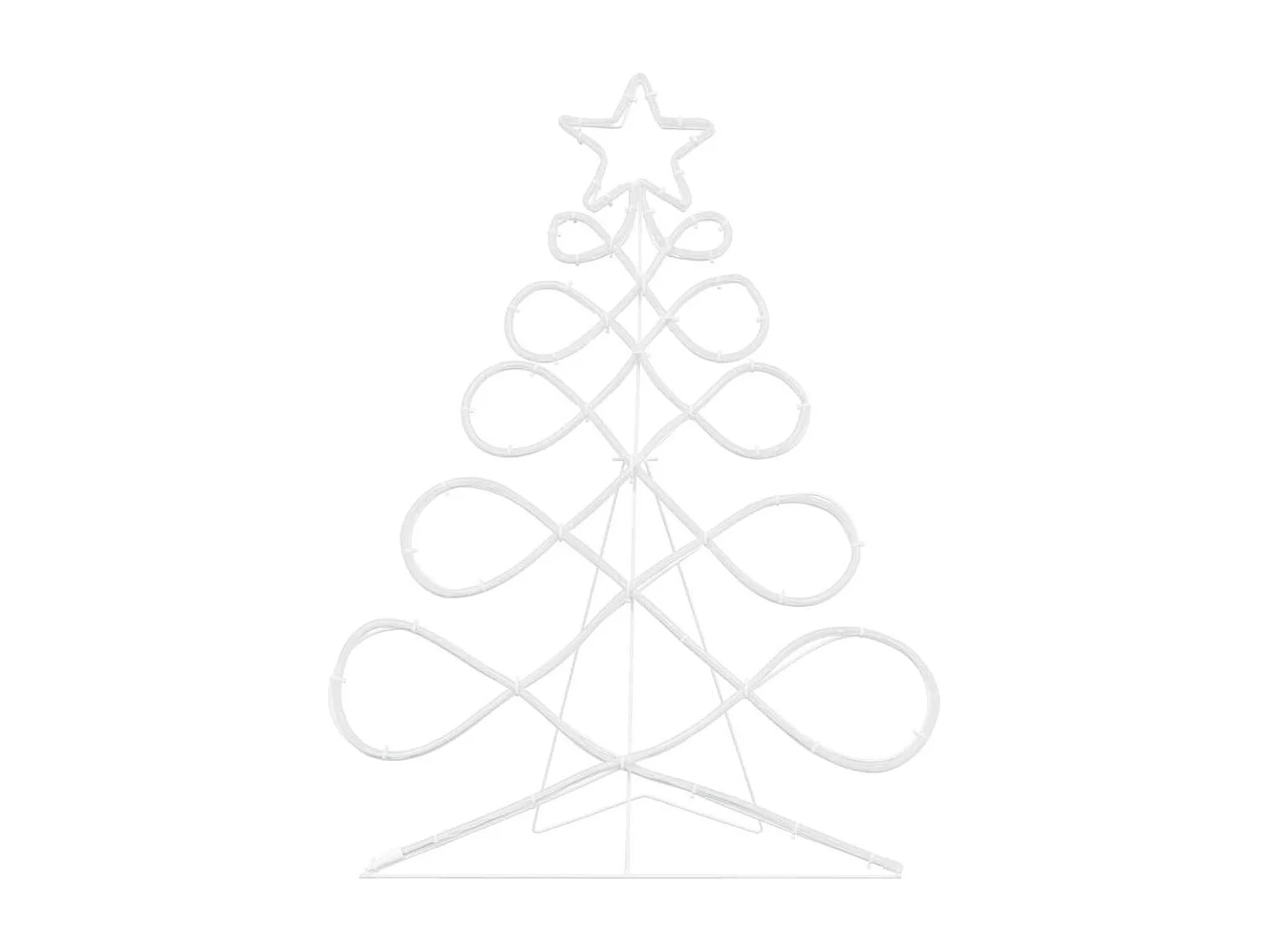 Lumière en forme d'arbre de Noël Multicolore 80 x 56 cm PVC