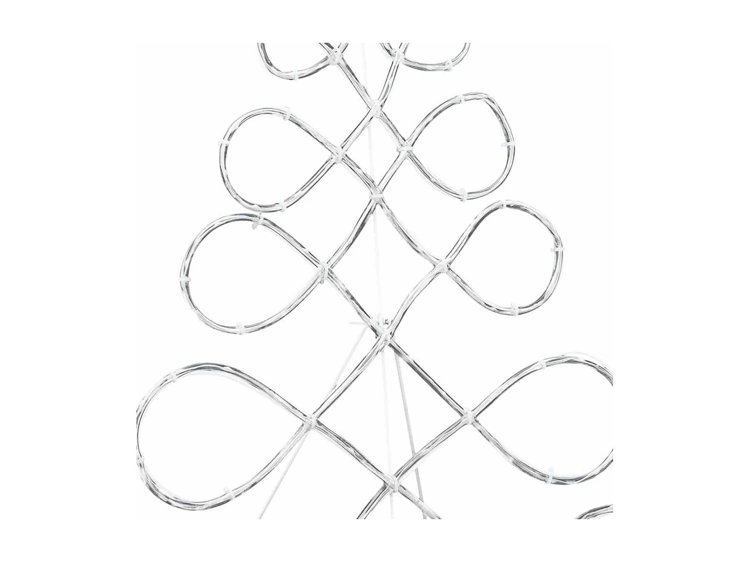 Lumière en forme d'arbre de Noël Multicolore 80 x 56 cm PVC