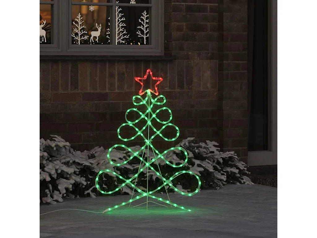 Luci per albero di Natale multicolore 80 x 56 cm in PVC