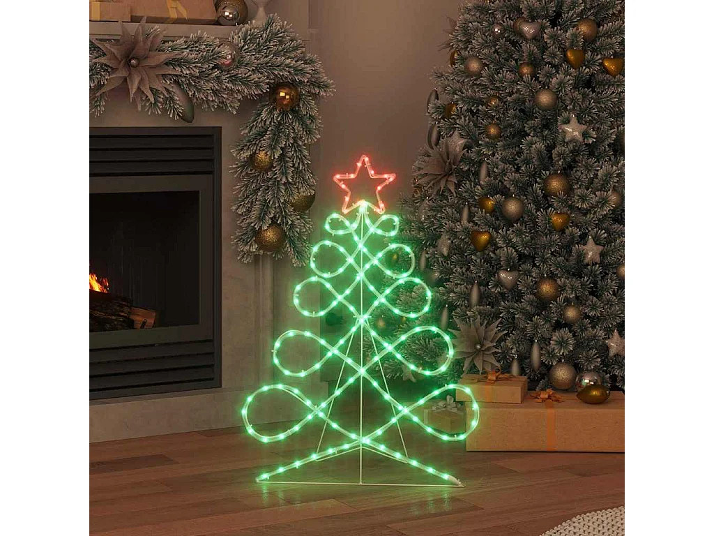 Luci per albero di Natale multicolore 80 x 56 cm in PVC
