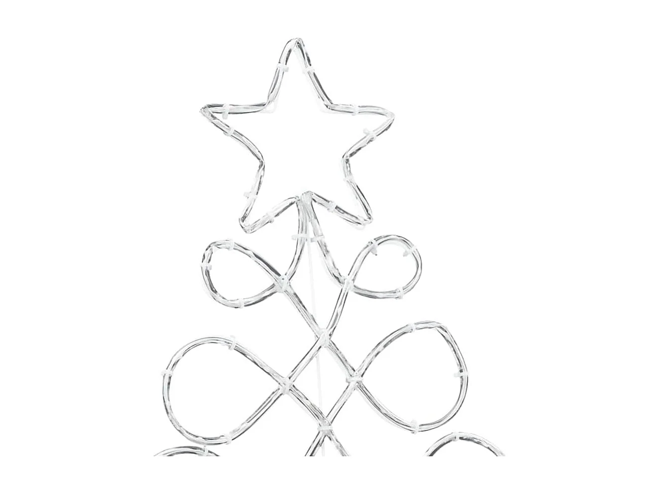 Luci per albero di Natale multicolore 80 x 56 cm in PVC