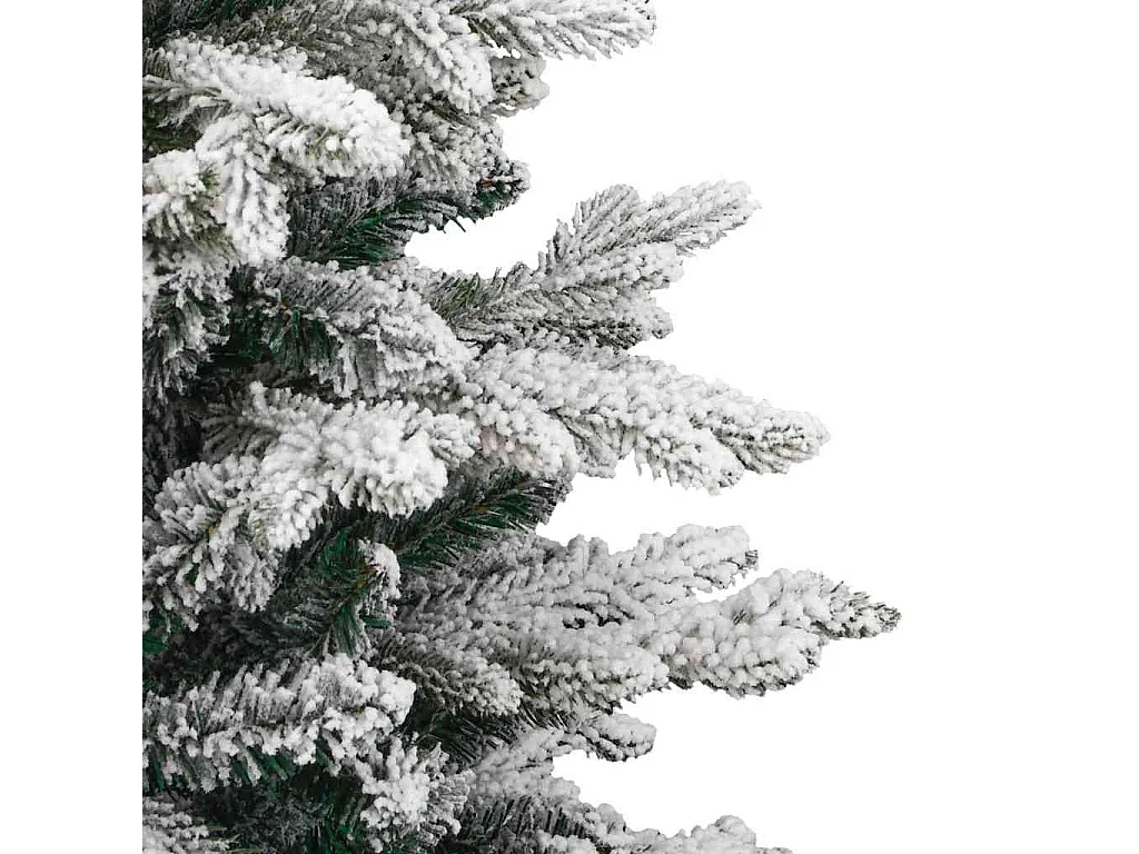 Albero di Natale artificiale con rami incernierati bianco 150 cm