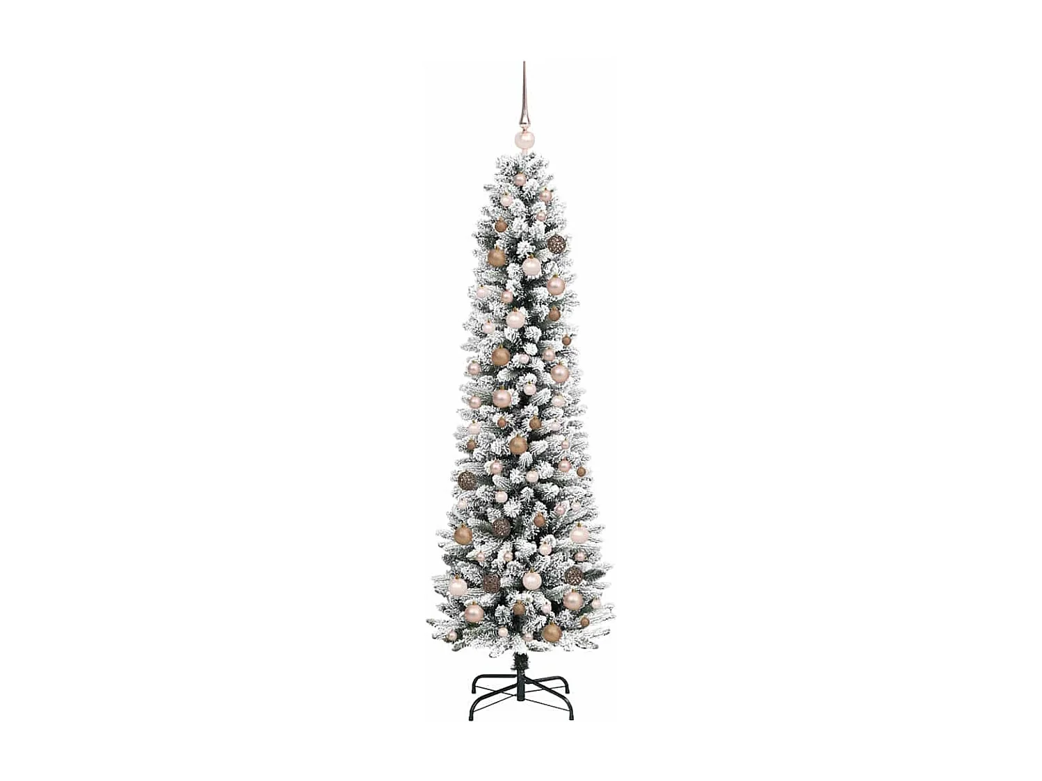 Albero di Natale artificiale Bianco 210 cm PVC, metallo e plastica