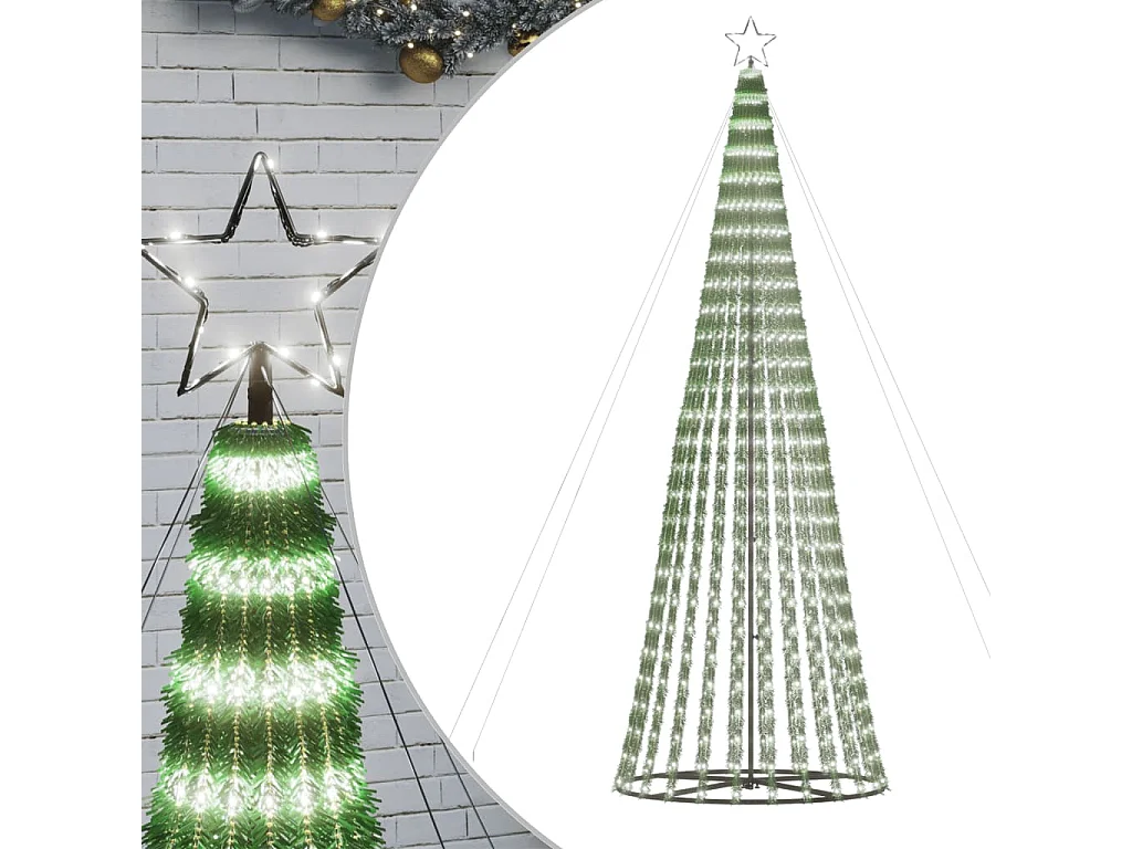 Sapin de Noël à LED 688 LED blanc froid 300 cm