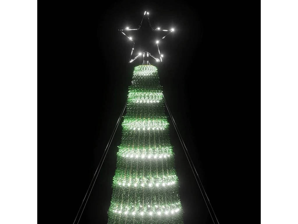 Sapin de Noël à LED 688 LED blanc froid 300 cm