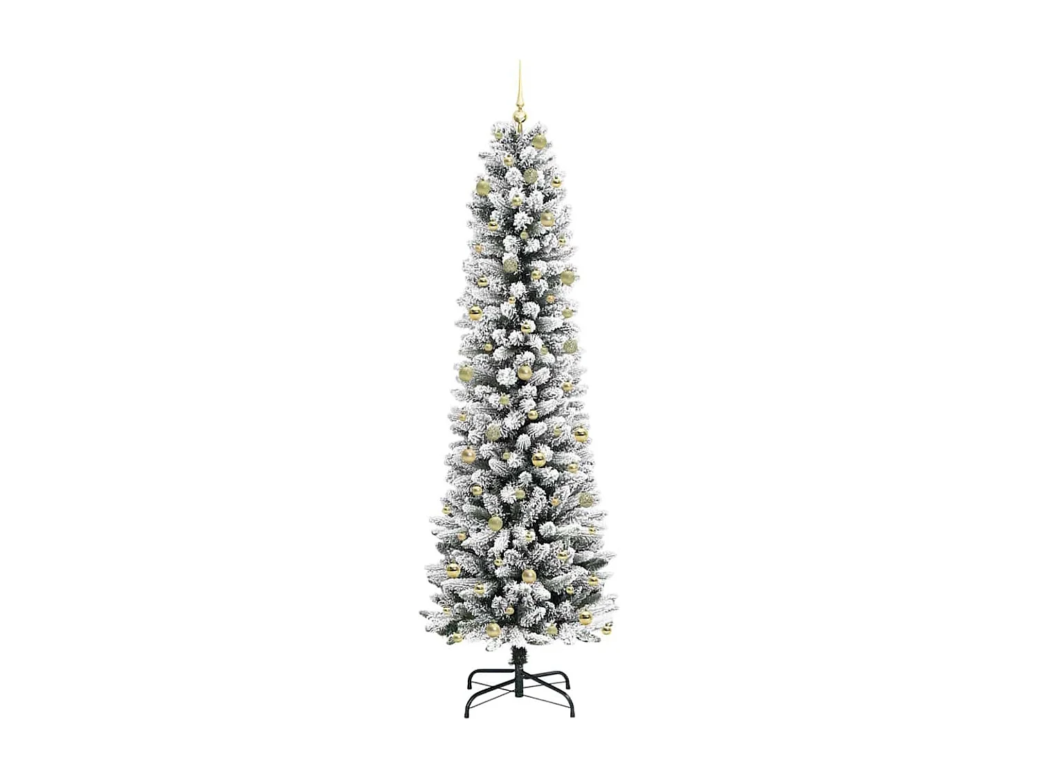 Künstlicher Weihnachtsbaum mit 300 LEDs Grün und Weiß 240 cm