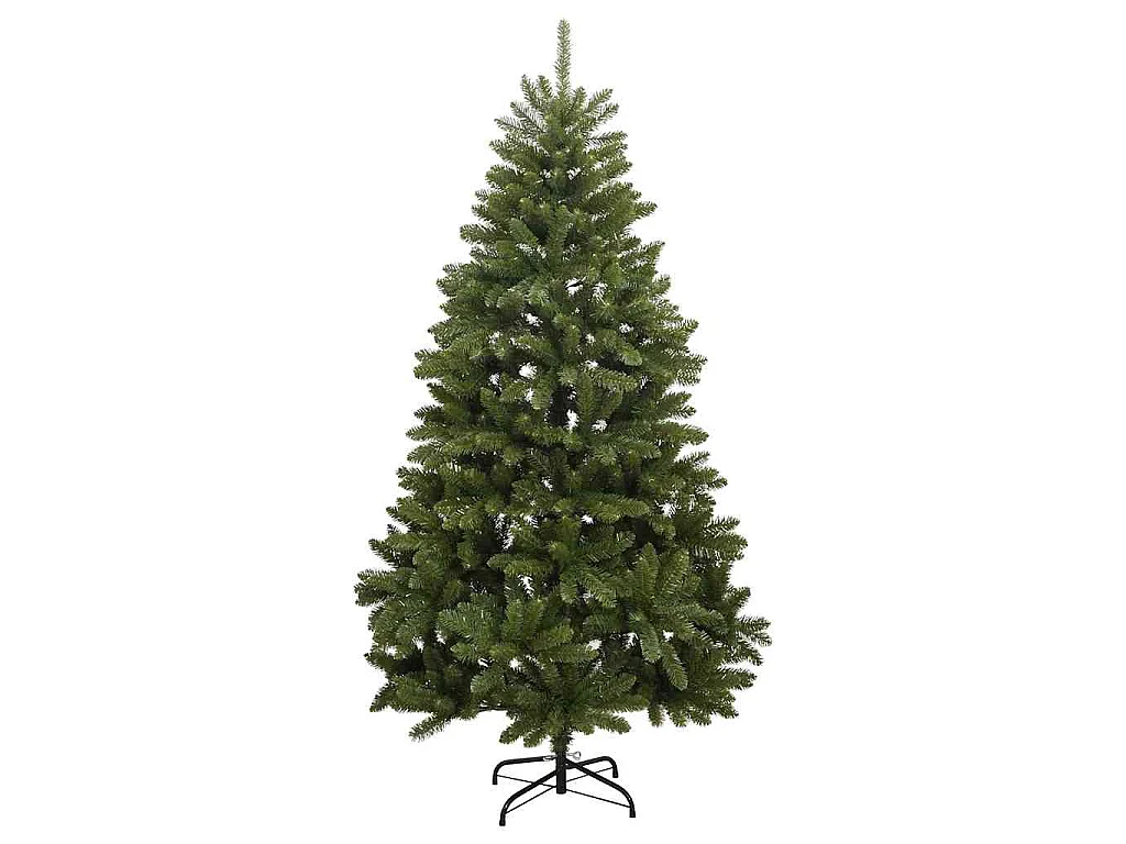 240 cm großer beweglicher künstlicher Weihnachtsbaum mit 300 LEDs und Kugeln