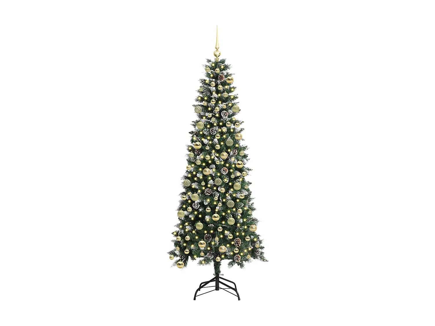 Sapin de Noël artificiel avec 300 LED Vert 86 x 86 x 210 cm