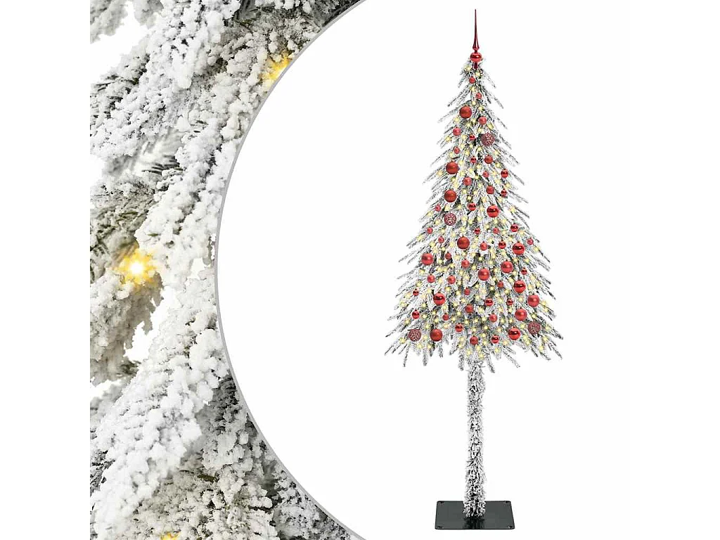 Kerstboom met 300 LED's Wit 210 cm PE en Staal