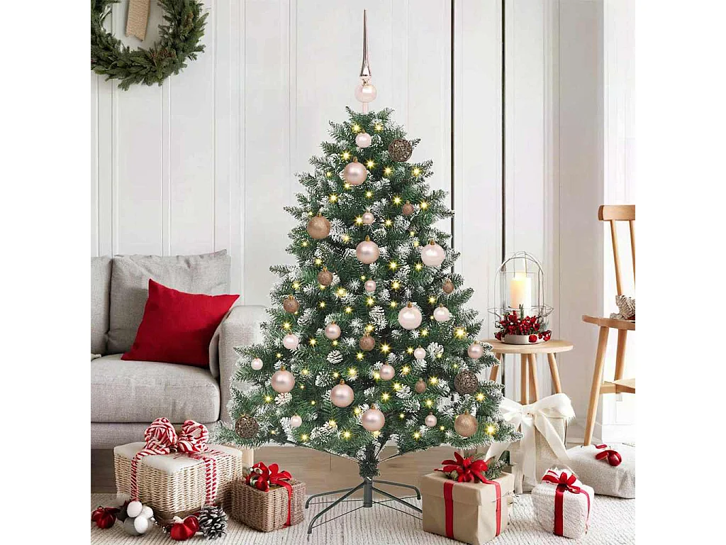 Albero di Natale artificiale con 150 LED Verde 85 x 85 x 120 cm