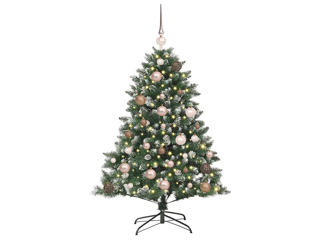 Sapin de Noël artificiel avec 150 LED Vert 85 x 85 x 120 cm