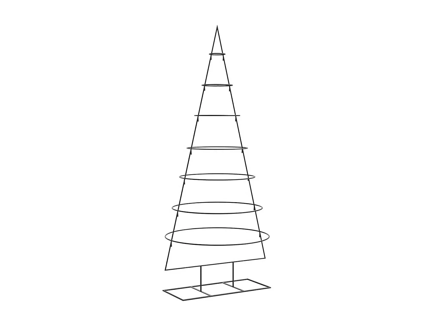 Metall Weihnachtsbaum zur Dekoration schwarz 180 cm