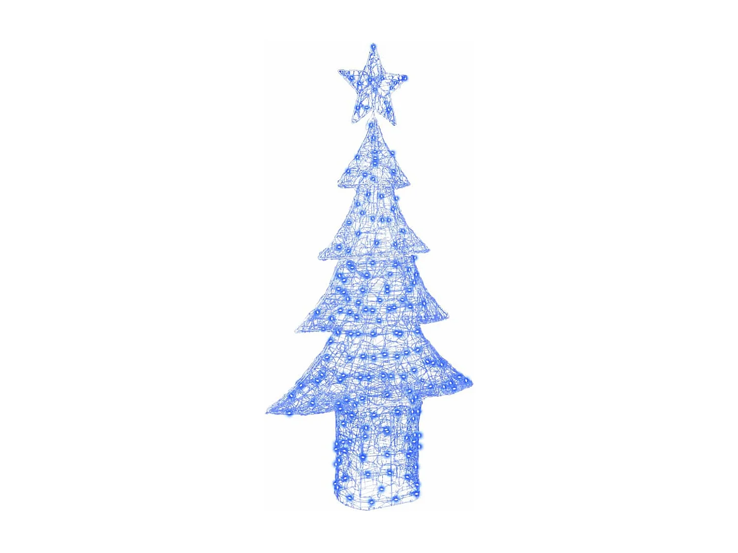 Sapin de Noël avec 240 LED Bleu 180 cm Acrylique