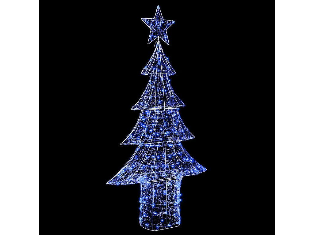 Sapin de Noël avec 240 LED Bleu 180 cm Acrylique