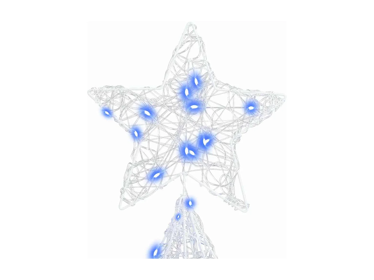 Sapin de Noël avec 240 LED Bleu 180 cm Acrylique