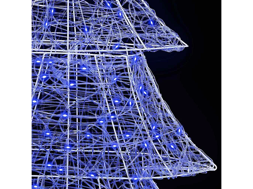 Sapin de Noël avec 240 LED Bleu 180 cm Acrylique