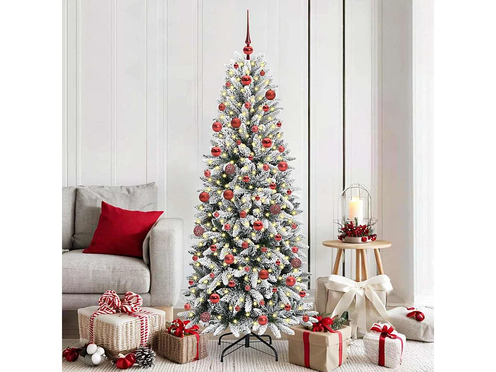Sapin de Noël artificiel avec 300 LED Blanc 73 x 73 x 180 cm